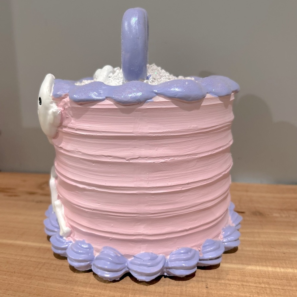 NEW Halloween Pastel Pink & Purple Ghost Cake Decor - Picture 3 of 6
